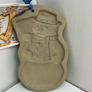 VTG 1993 Brown Bag Cookie Art Christmas Snowman Mold Hill Design